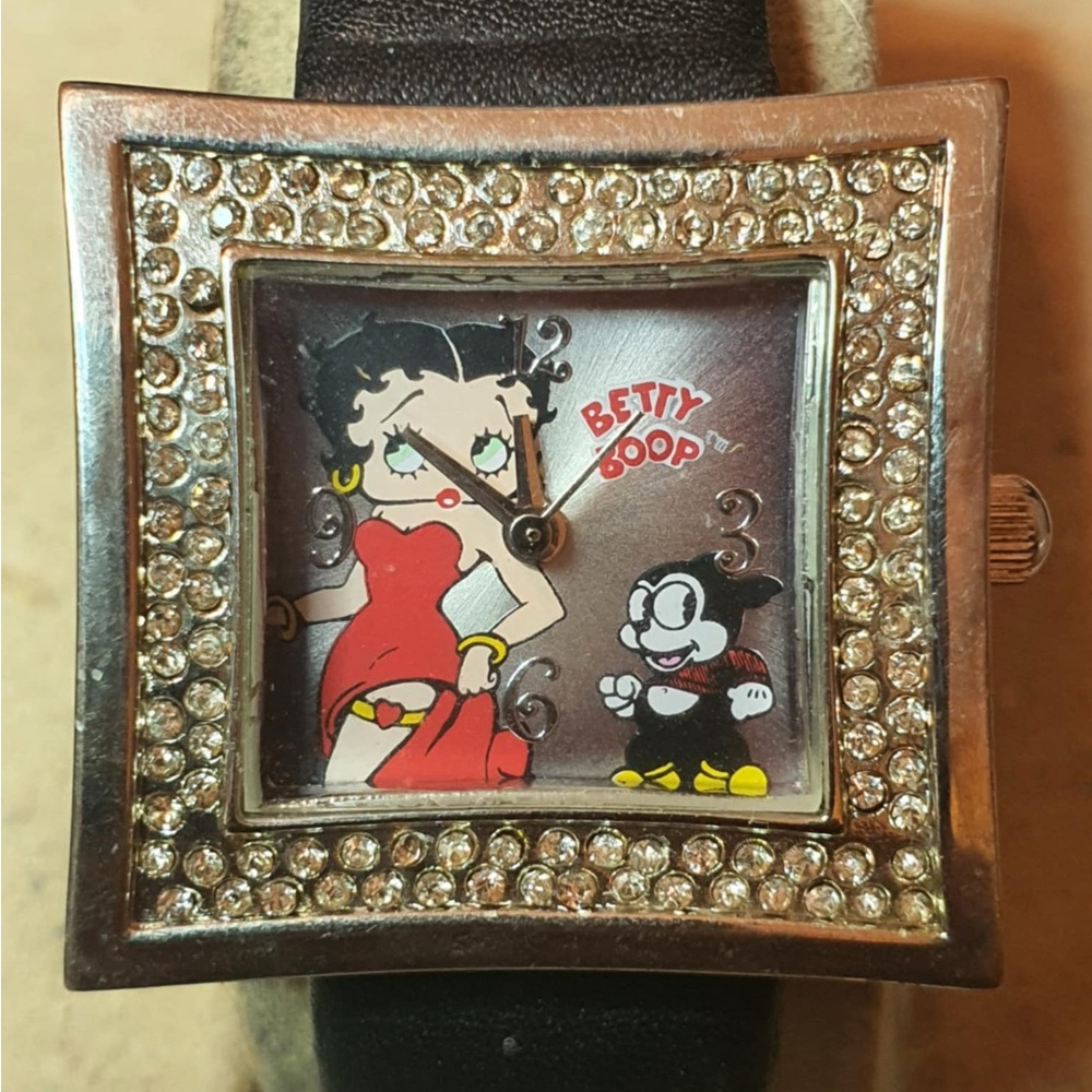 🦋10/$20🦋 Vintage 2006 Betty Boop by Clicks Worldwide Silver Rhinestone Women's